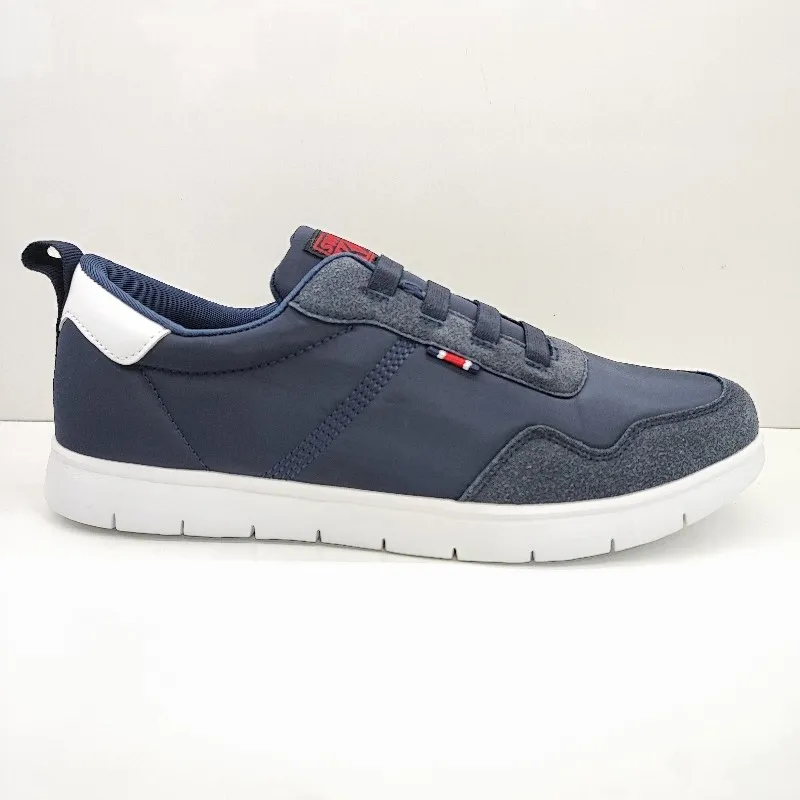 SWEDEN ZAPATILLA CASUAL HOMBRE MODA CORDON ELASTICO Y SUELA CONFORT MARINO