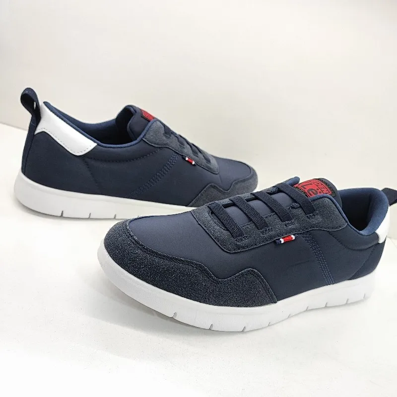 SWEDEN ZAPATILLA CASUAL HOMBRE MODA CORDON ELASTICO Y SUELA CONFORT MARINO