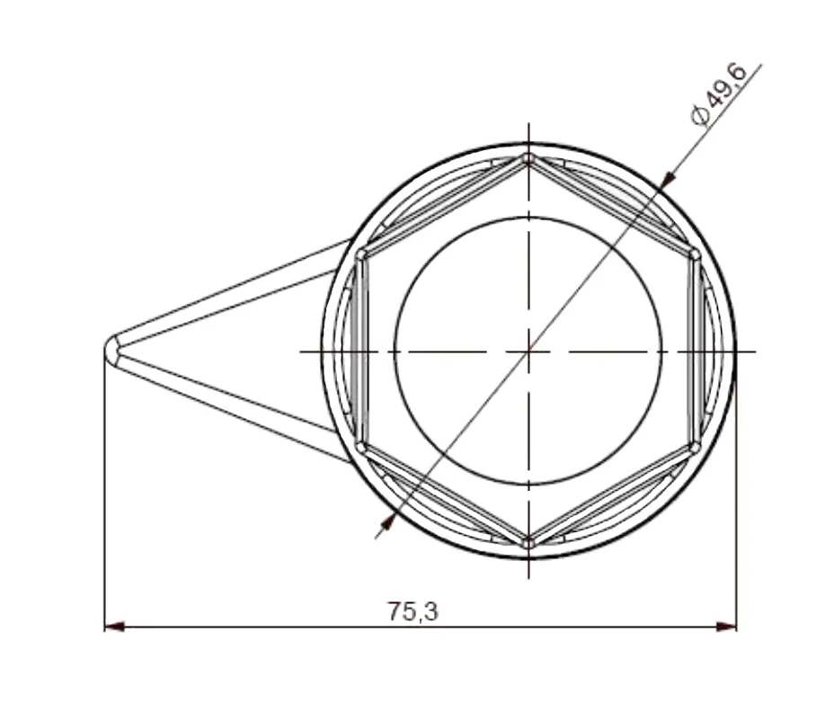 TAPA TORNILLO NEGRO ALTO F33 CALIBRE TIR