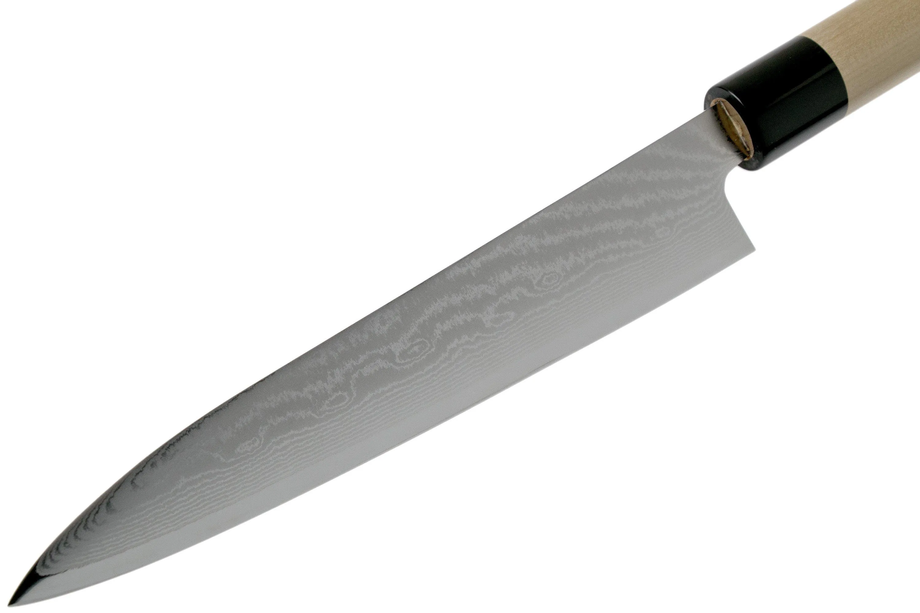 Tojiro Shippu de 63 capas Damasco, cuchillo para trinchar 21 cm