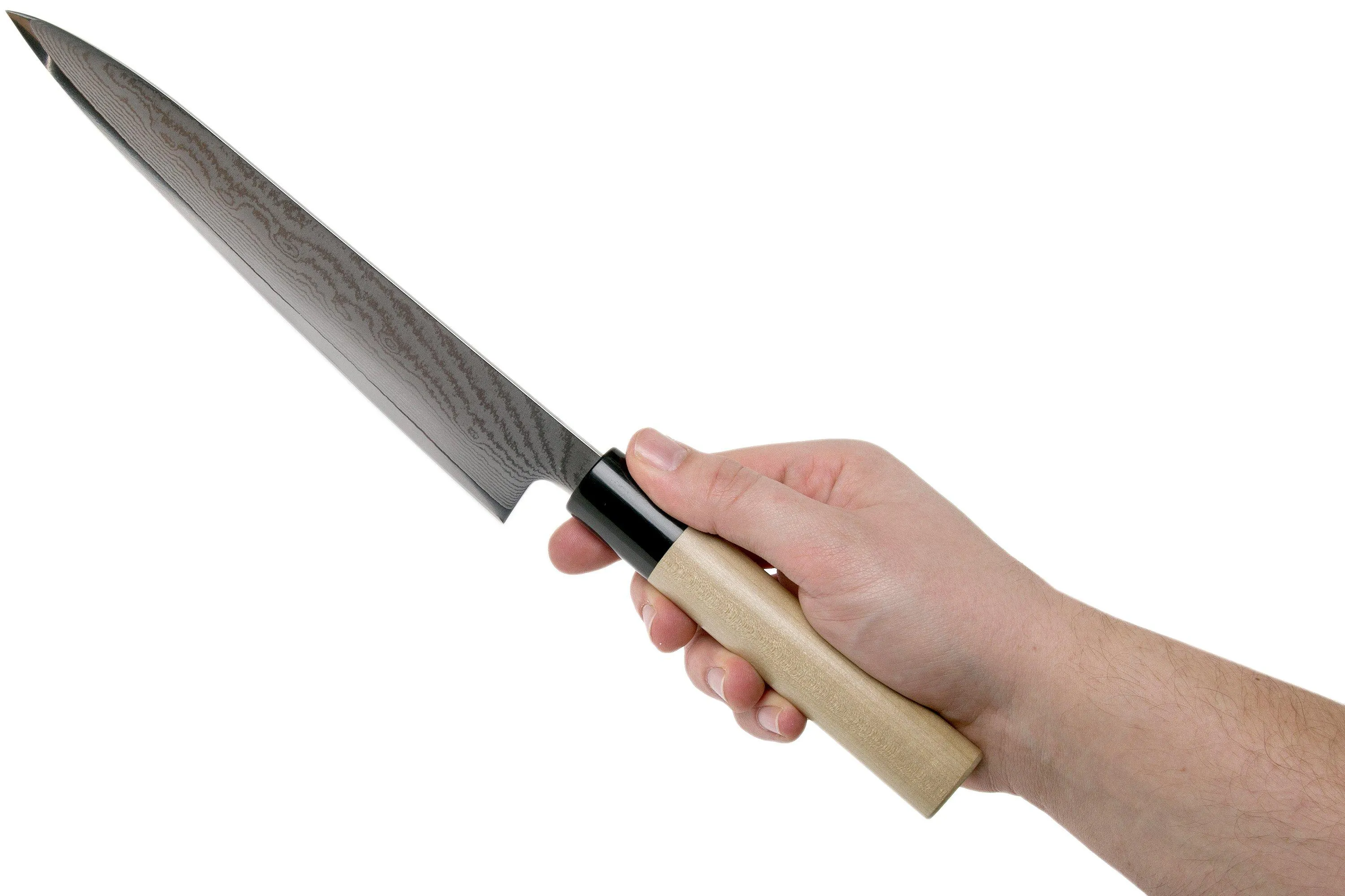 Tojiro Shippu de 63 capas Damasco, cuchillo para trinchar 21 cm