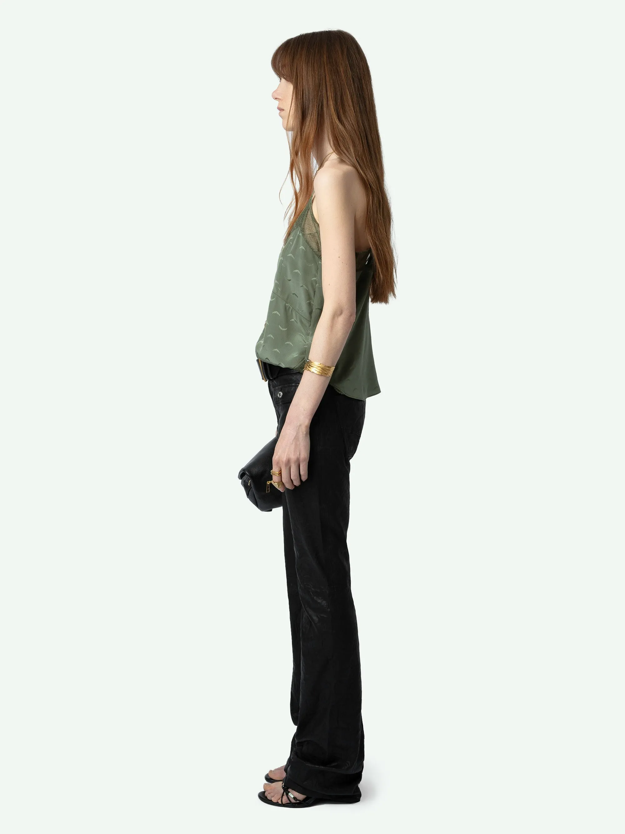 Top Lencero Cyoko Wings de Jacquard de Seda