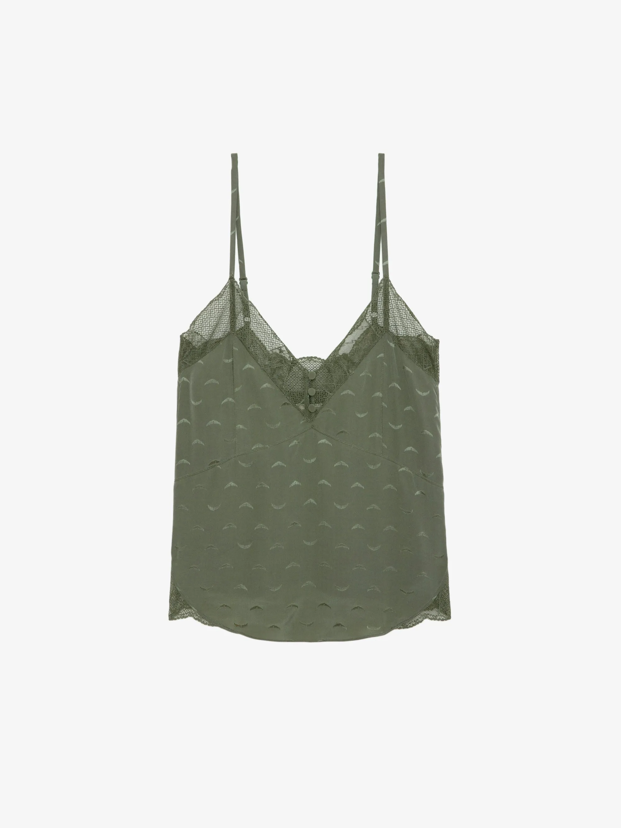 Top Lencero Cyoko Wings de Jacquard de Seda