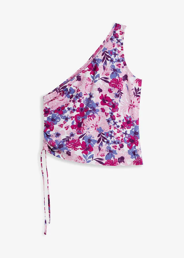 Top Rosa fucsia de flores