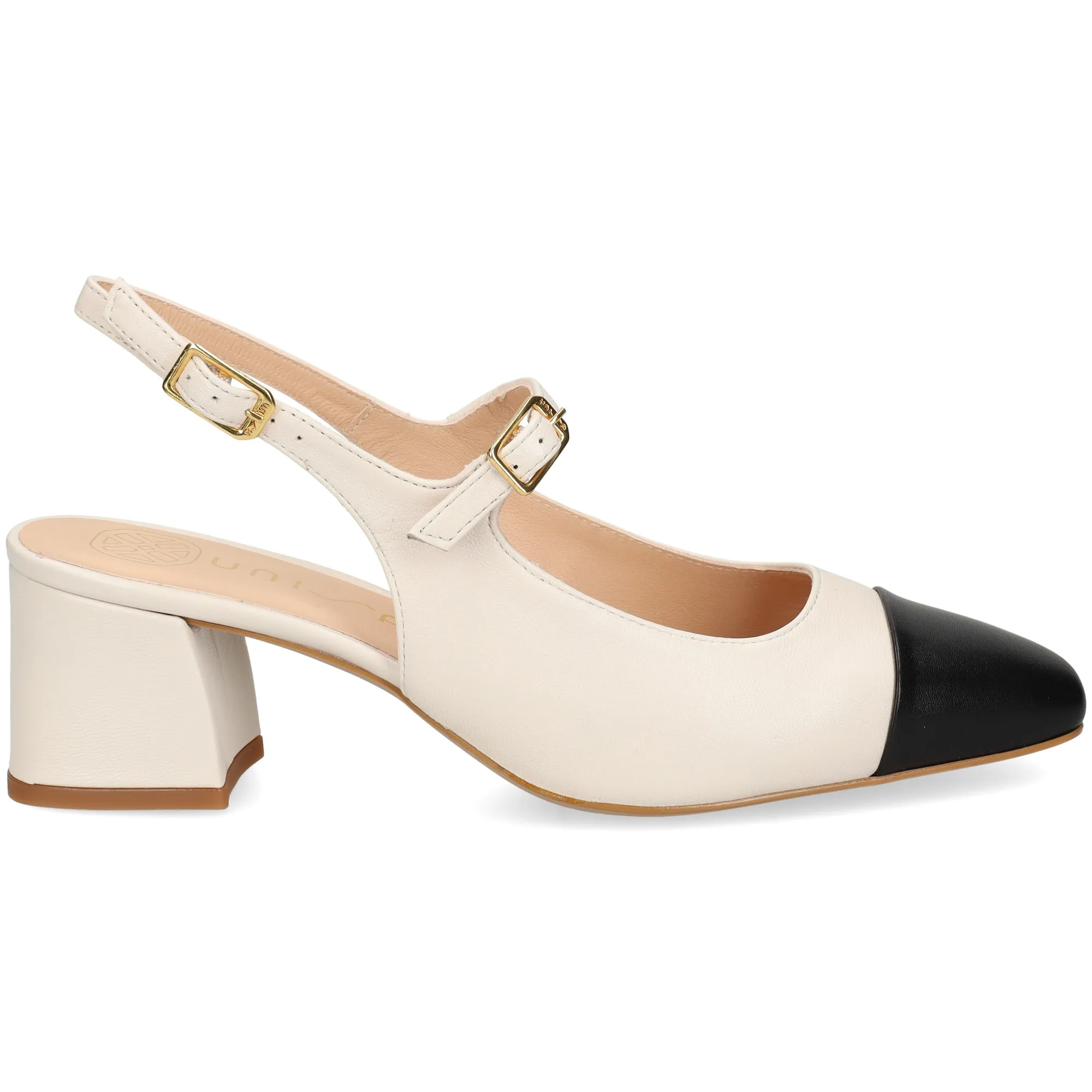 UNISA Zapatos de tacón medio de Mujer MARFIL
