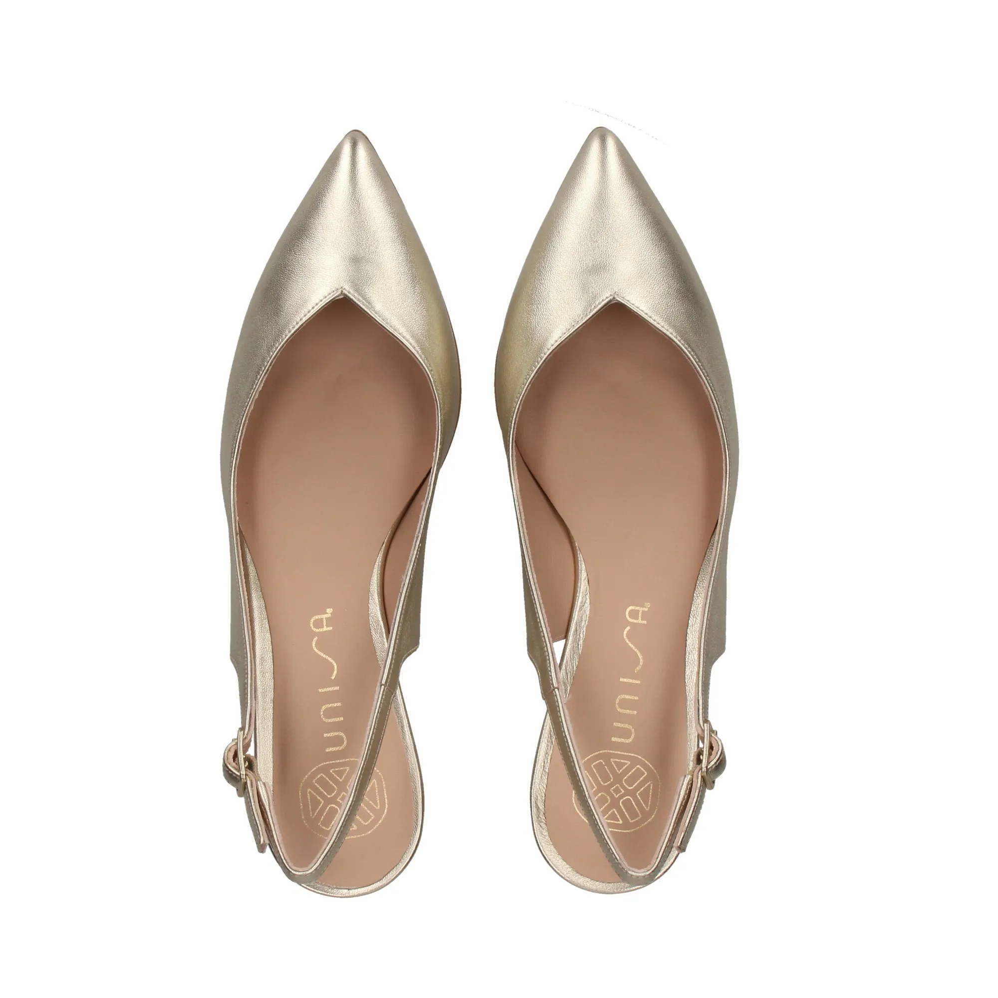 UNISA Zapatos de tacón medio de Mujer PLATINO