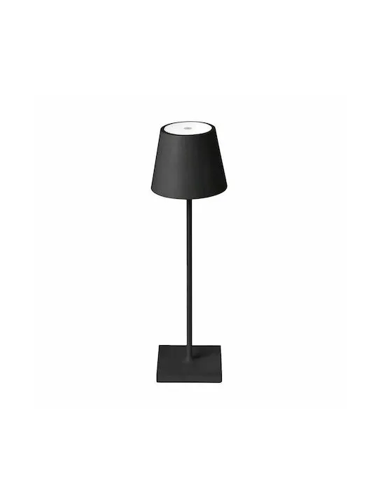 VTAC SOBREMESA 3W 50LM 180° IP20 RECARGABLE TáCTIL REGULABLE BLANCO CáLIDO CUERPO NEGRO 2887