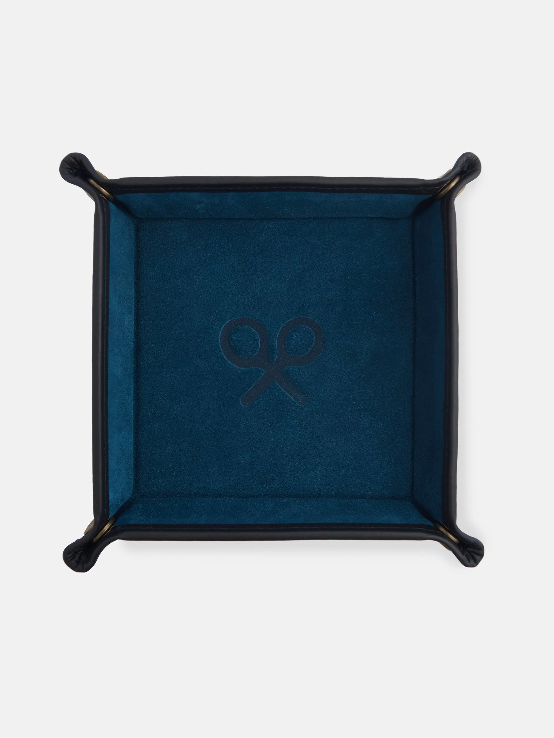 Vaciabolsillos silbon piel azul