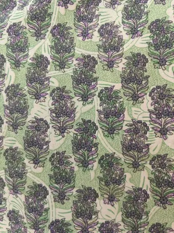 Vestido Bardot Estampado RHOUTTE Verde
