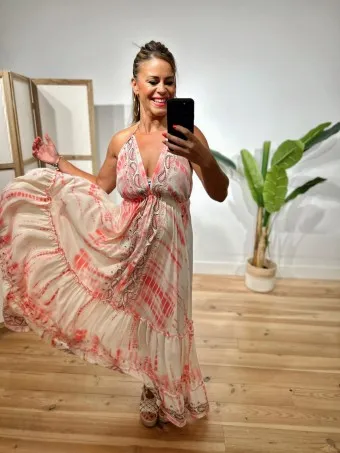 Vestido Boho Chic Avolantado GIANITTA Blanco