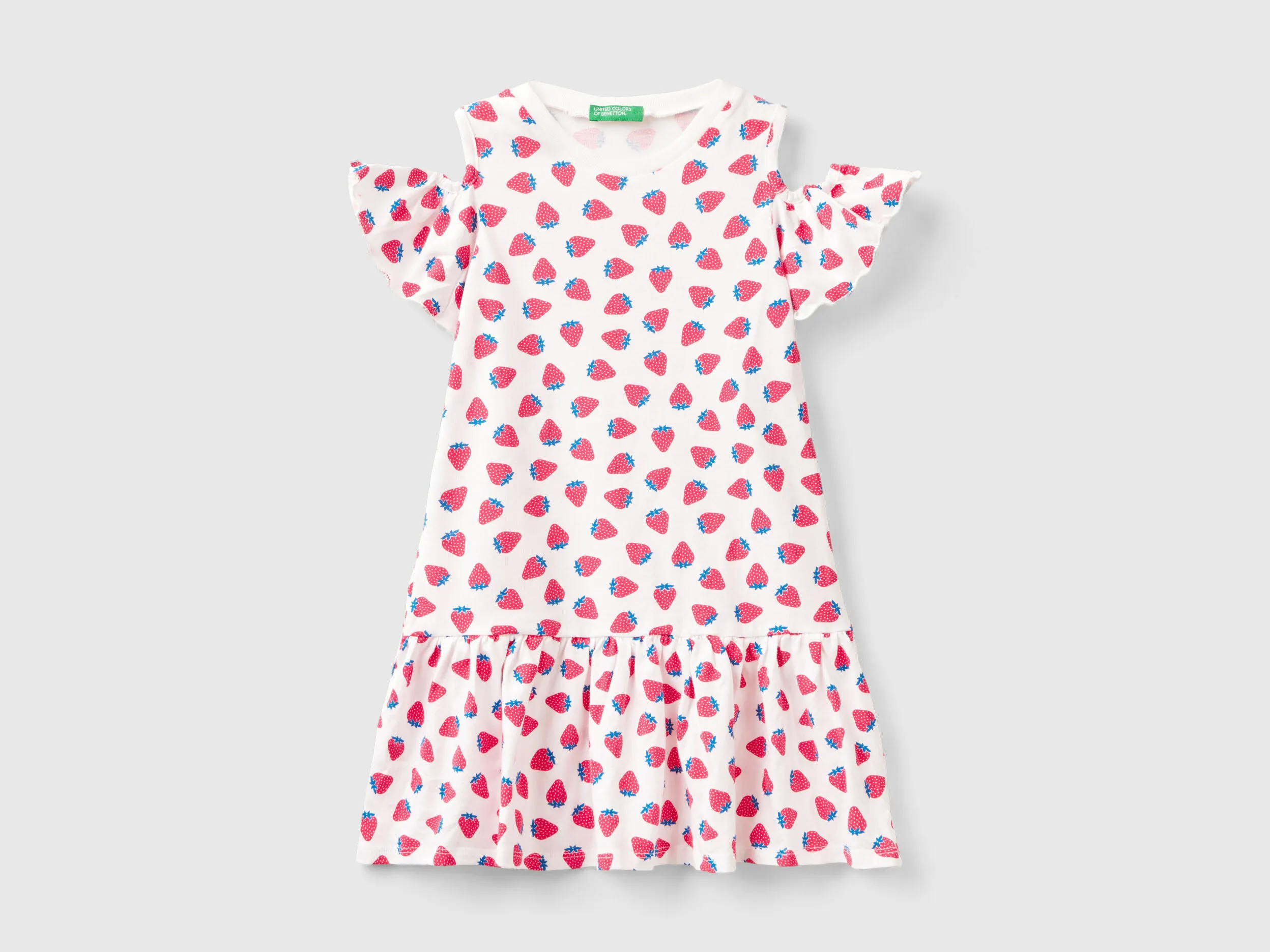 Vestido con estampado de fruta