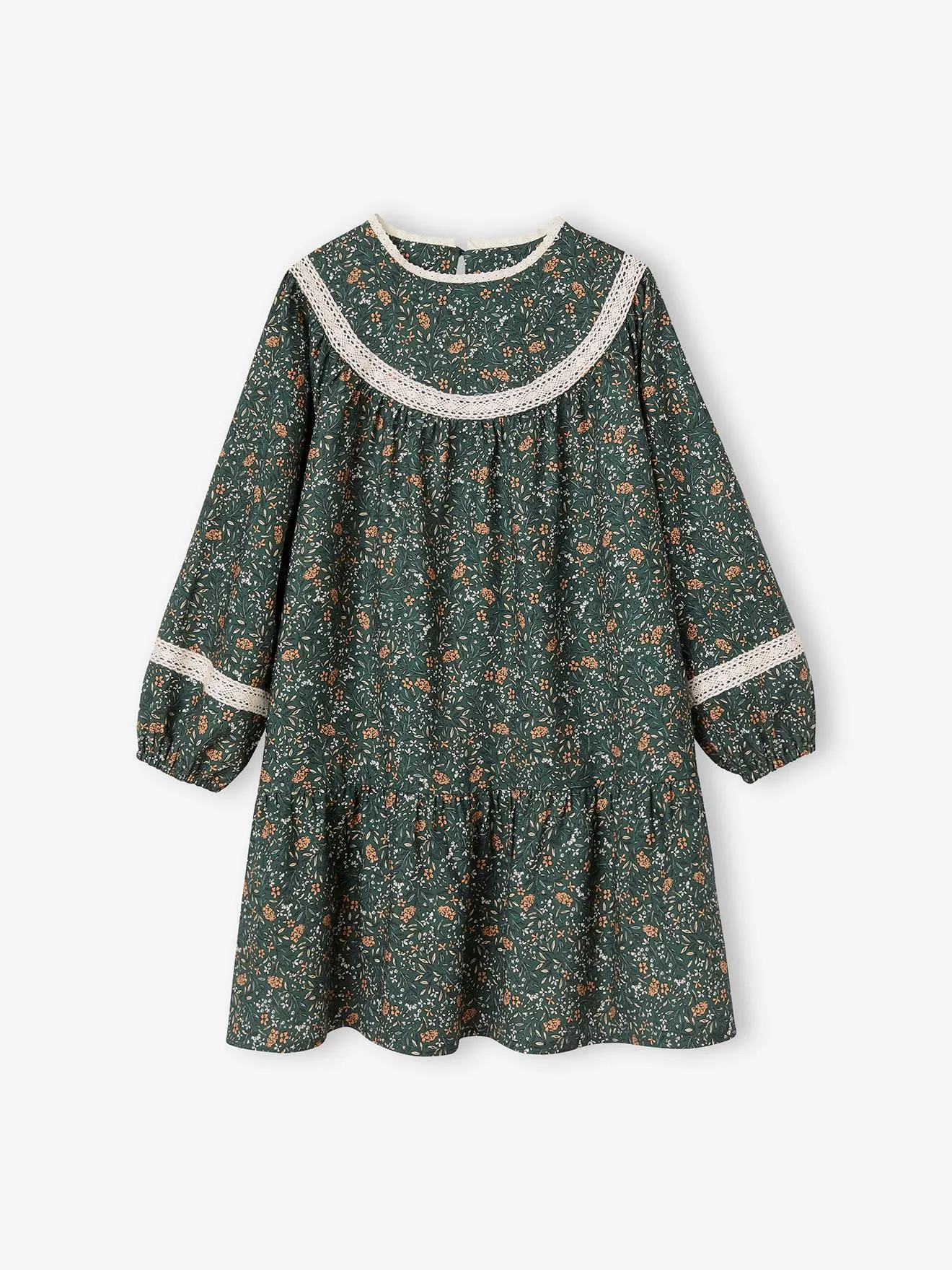 Vestido de flores para niña