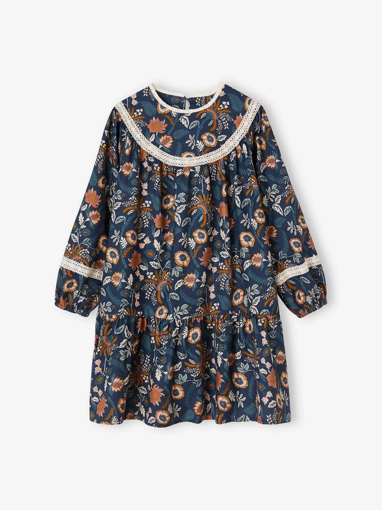 Vestido de flores para niña