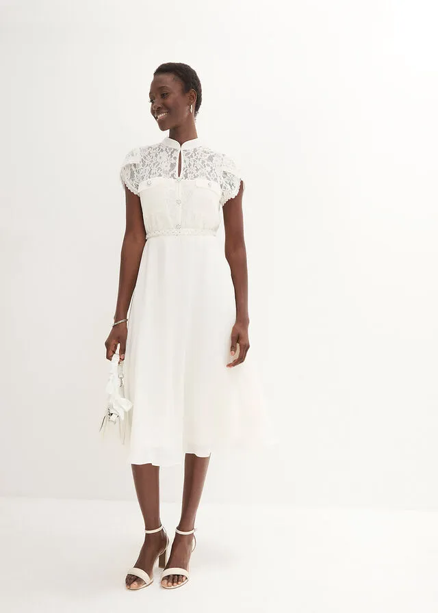 Vestido de novia Blanco lana