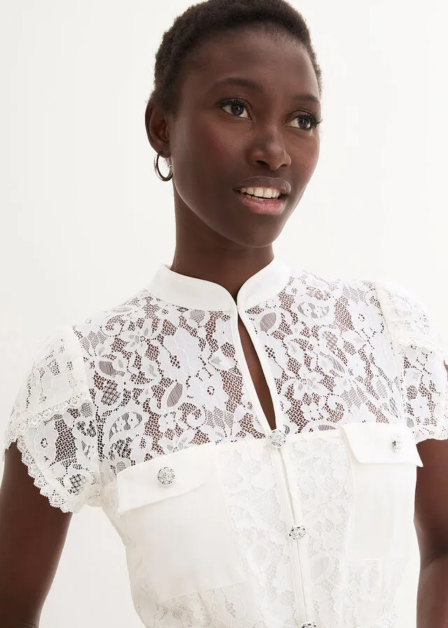 Vestido de novia Blanco lana