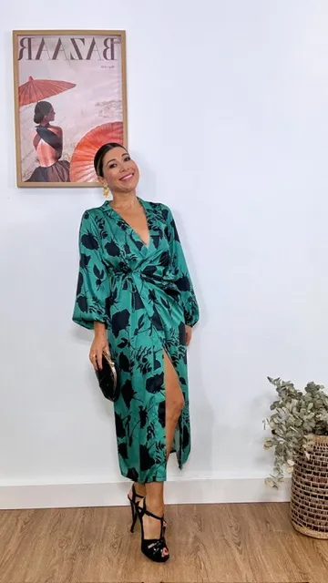 Vestido Kendall Invitada Verde