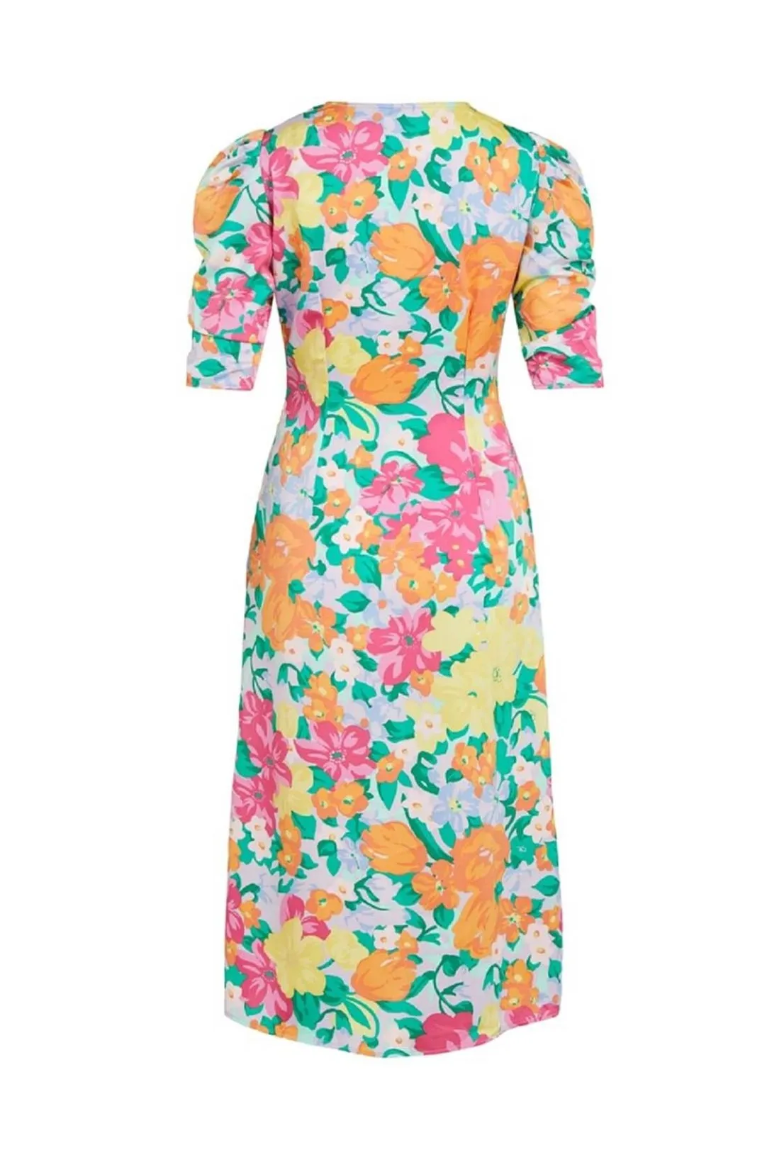 Vestido midi Vijohanna rosa