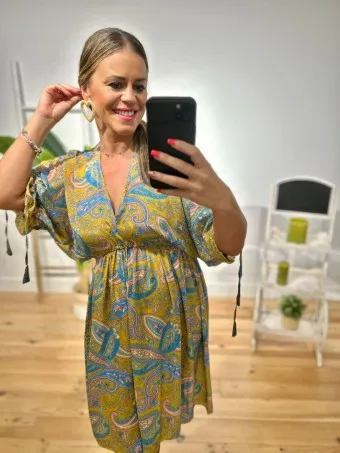 Vestido Seda Cachemires KALILA 15