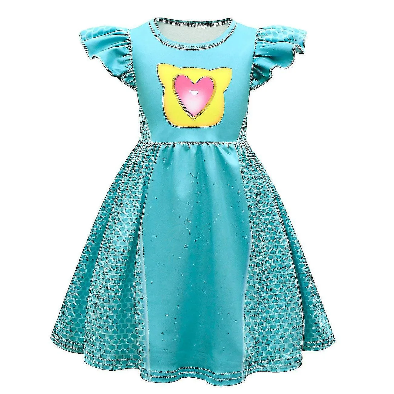 Vestidos para niños cosplay super gatitos vestidos para supergatitosdisfraz niñas mangas voladoras vestido de línea A con bolso 
