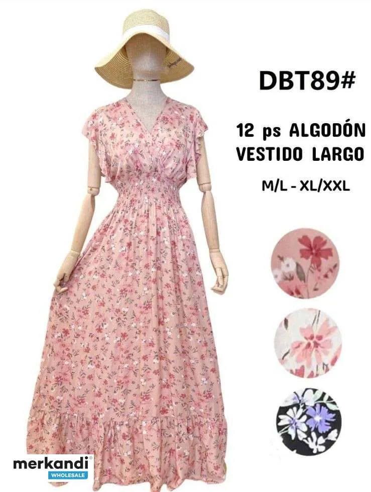 VESTIDOS VARIADOS REF. 1214  COLORES Y DIBUJOS SURTIDOS