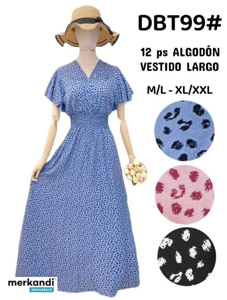 VESTIDOS VARIADOS REF. 1214  COLORES Y DIBUJOS SURTIDOS
