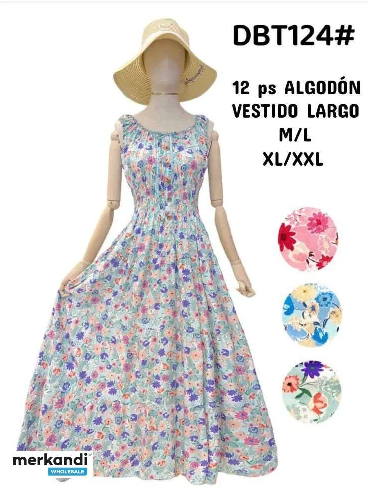 VESTIDOS VARIADOS REF. 1214  COLORES Y DIBUJOS SURTIDOS