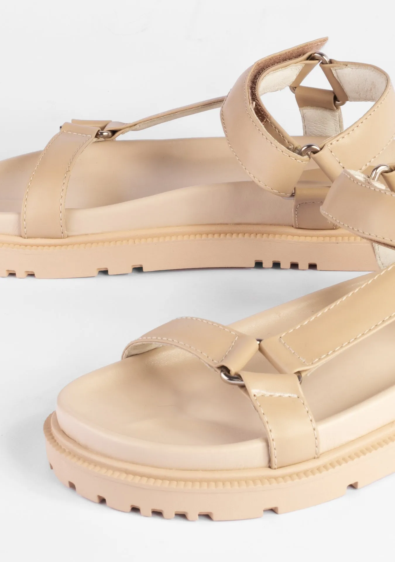 Vinci Shoes Morgan Beige Sandals