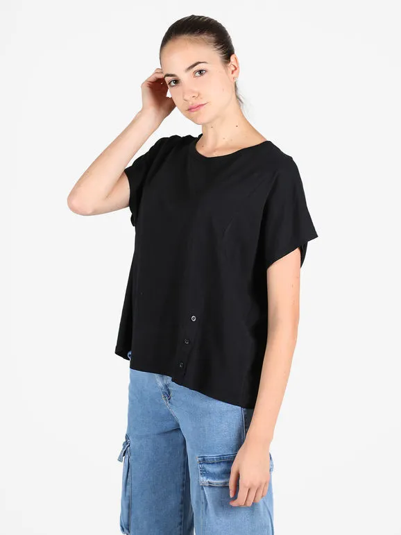 Wendy Trendy Camiseta oversize de algodón para mujer