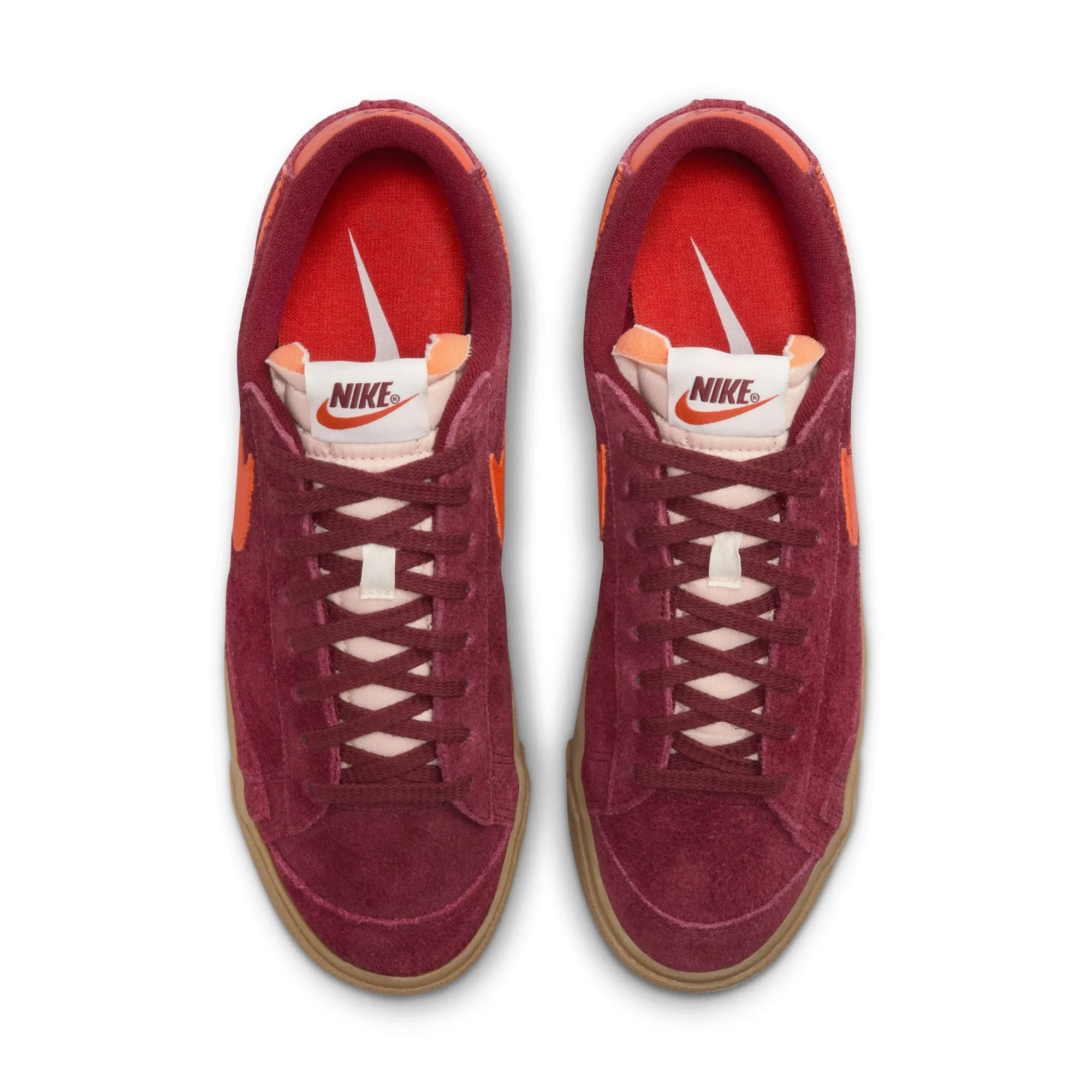WOMEN BLAZER LOW '77 VINTAGE TEAM RED/SAFETY ORANGEGUM LIGHT BROWN