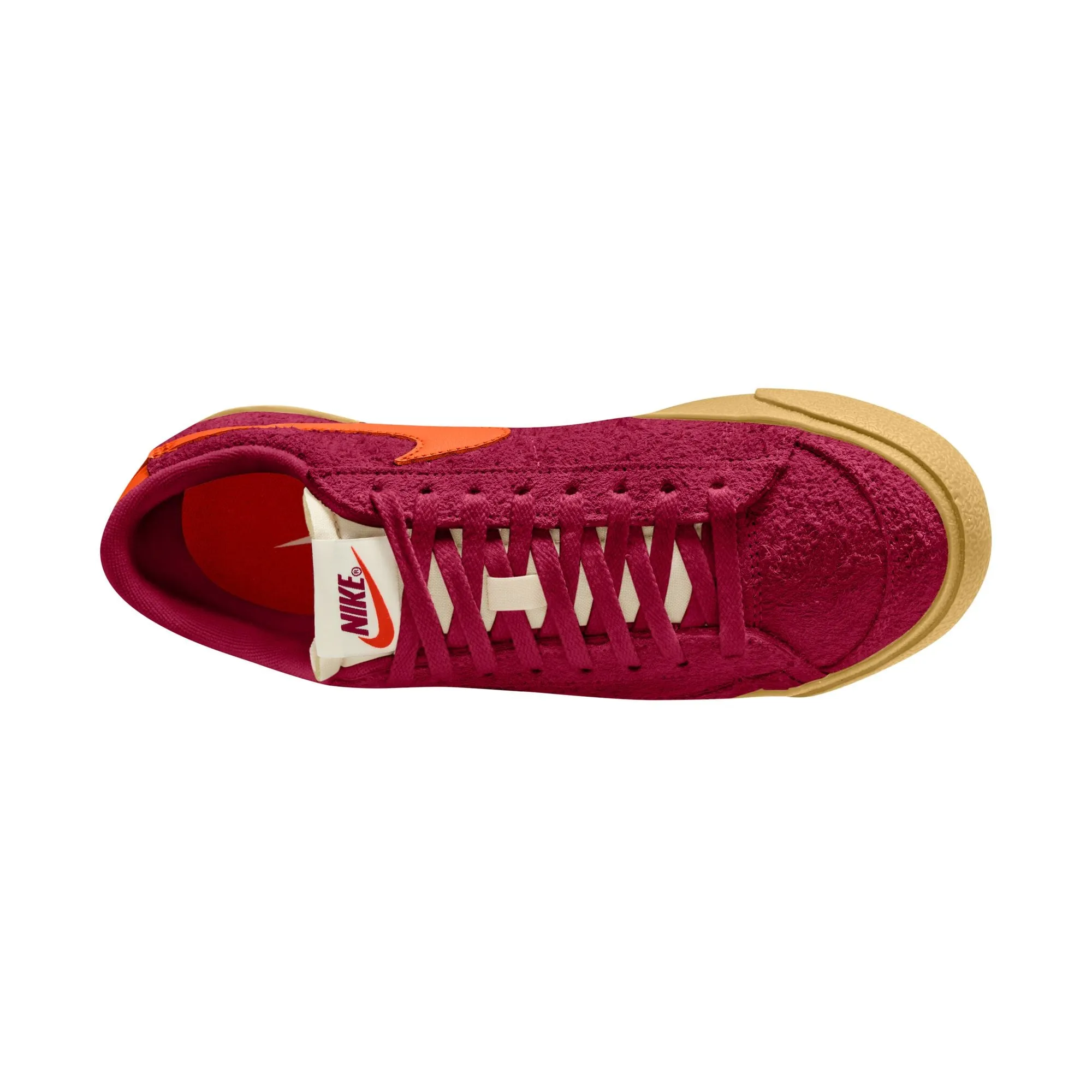 WOMEN BLAZER LOW '77 VINTAGE TEAM RED/SAFETY ORANGEGUM LIGHT BROWN