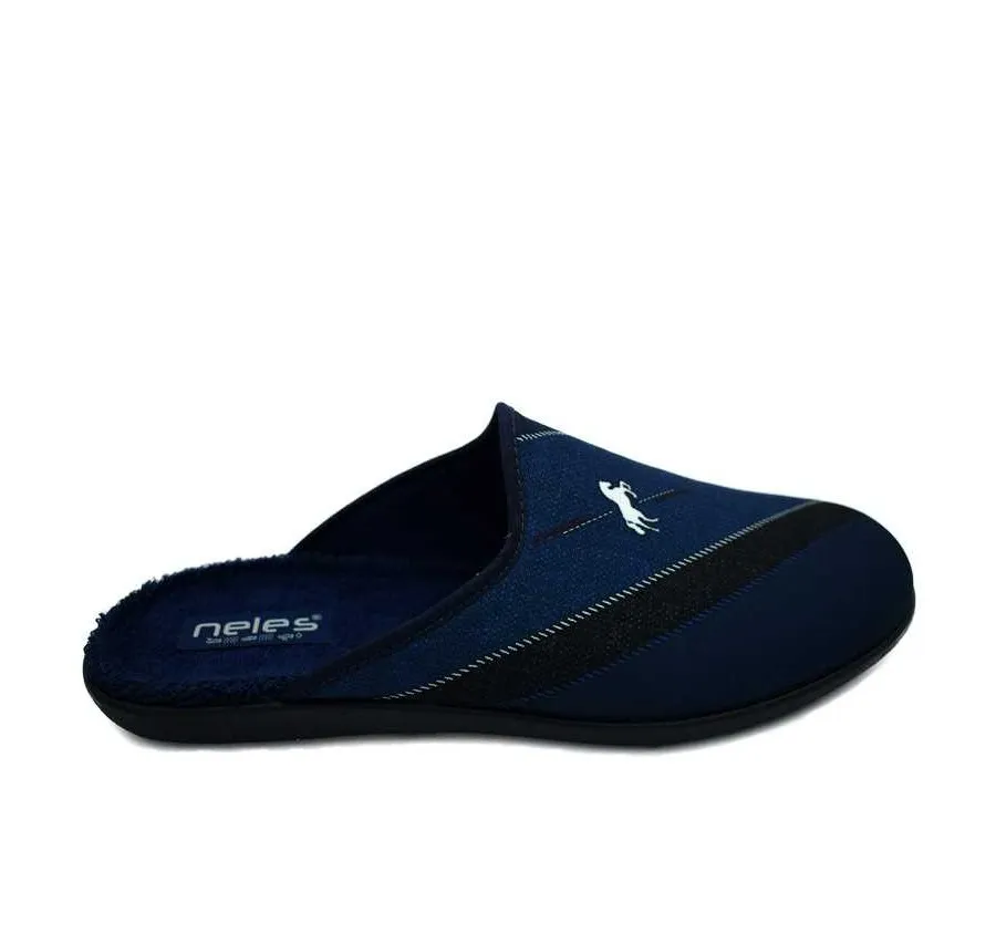 ZAPATILLA CANO CONFORT DE CASA MUY CÓMODA Y FRESCA PANTUFLA PUNTO CABALLO MARINO 25462