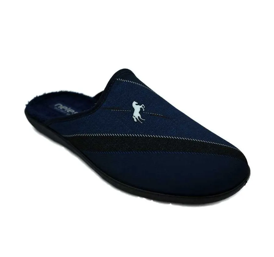 ZAPATILLA CANO CONFORT DE CASA MUY CÓMODA Y FRESCA PANTUFLA PUNTO CABALLO MARINO 25462