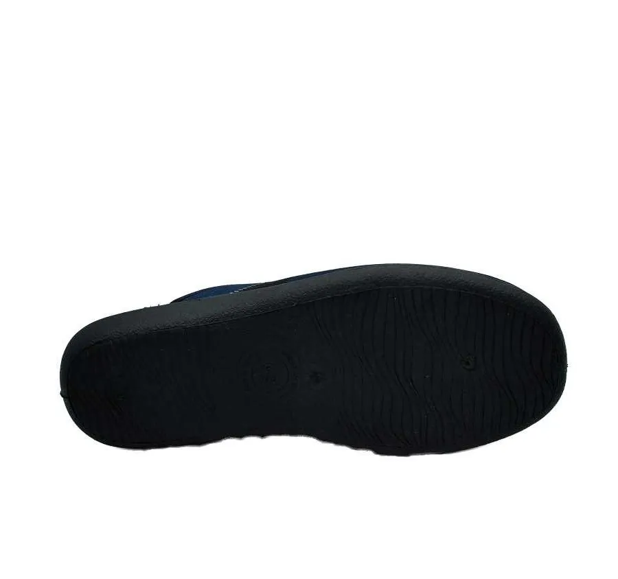 ZAPATILLA CANO CONFORT DE CASA MUY CÓMODA Y FRESCA PANTUFLA PUNTO CABALLO MARINO 25462