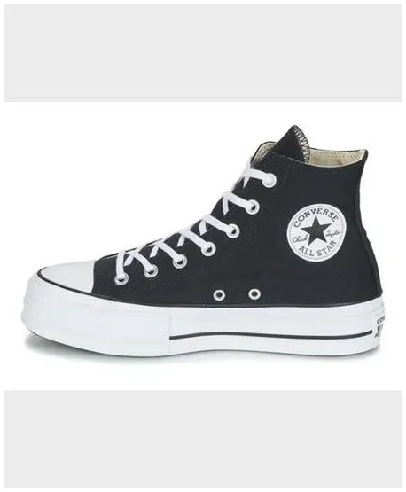 Zapatillas Botines CONVERSE Plataforma All Star Negro Chica Mujer