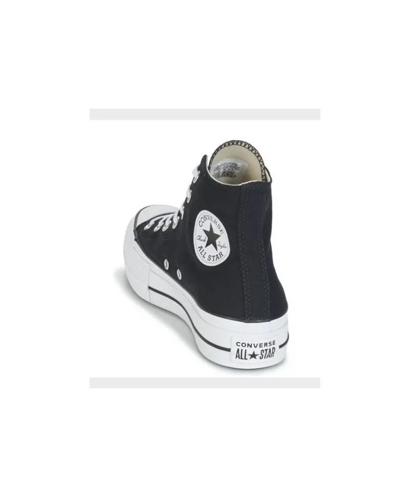 Zapatillas Botines CONVERSE Plataforma All Star Negro Chica Mujer