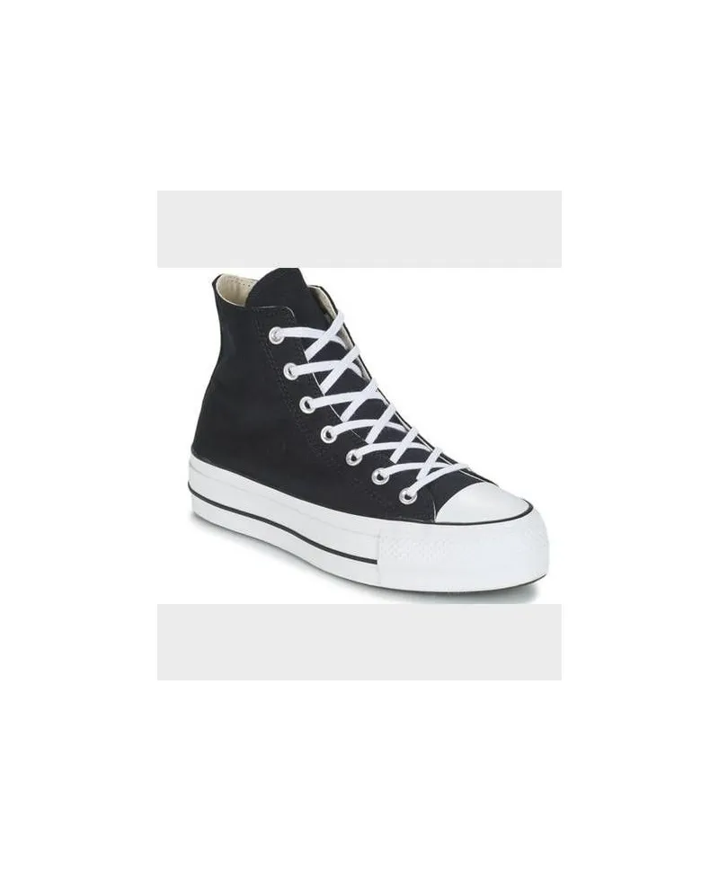 Zapatillas Botines CONVERSE Plataforma All Star Negro Chica Mujer