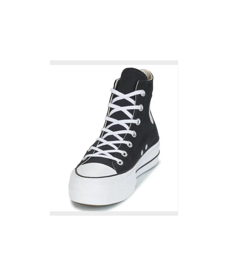 Zapatillas Botines CONVERSE Plataforma All Star Negro Chica Mujer