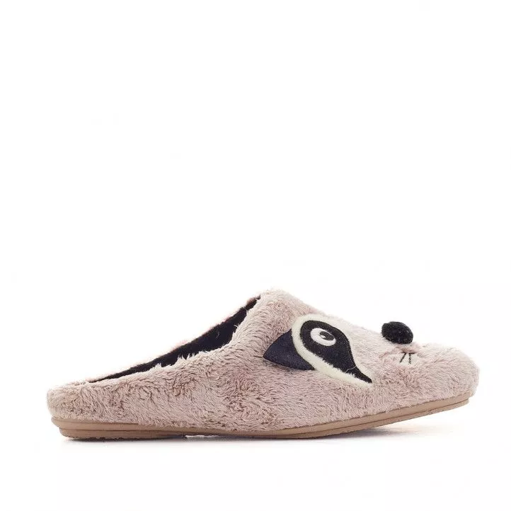 Zapatillas casa Vulladi con dibujo de mapache