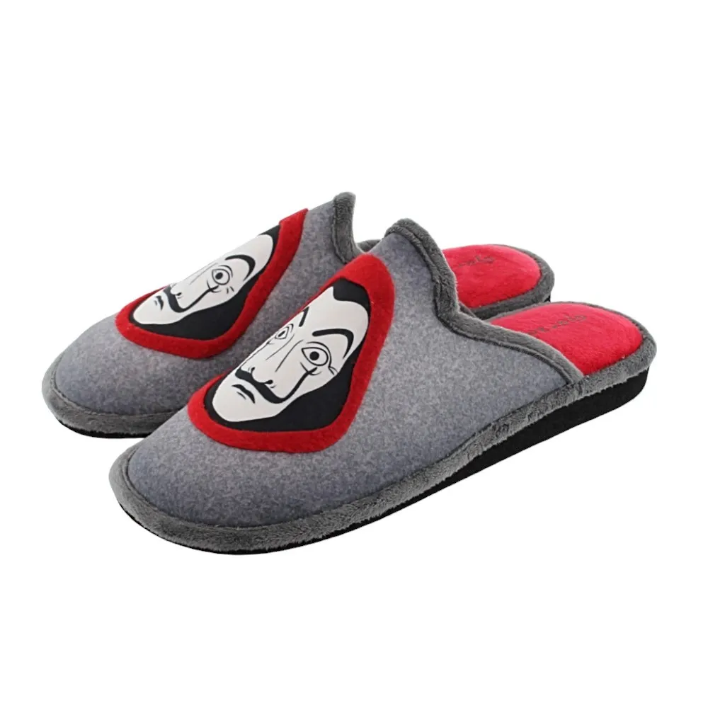 Zapatillas de casa Casa Papel Gris