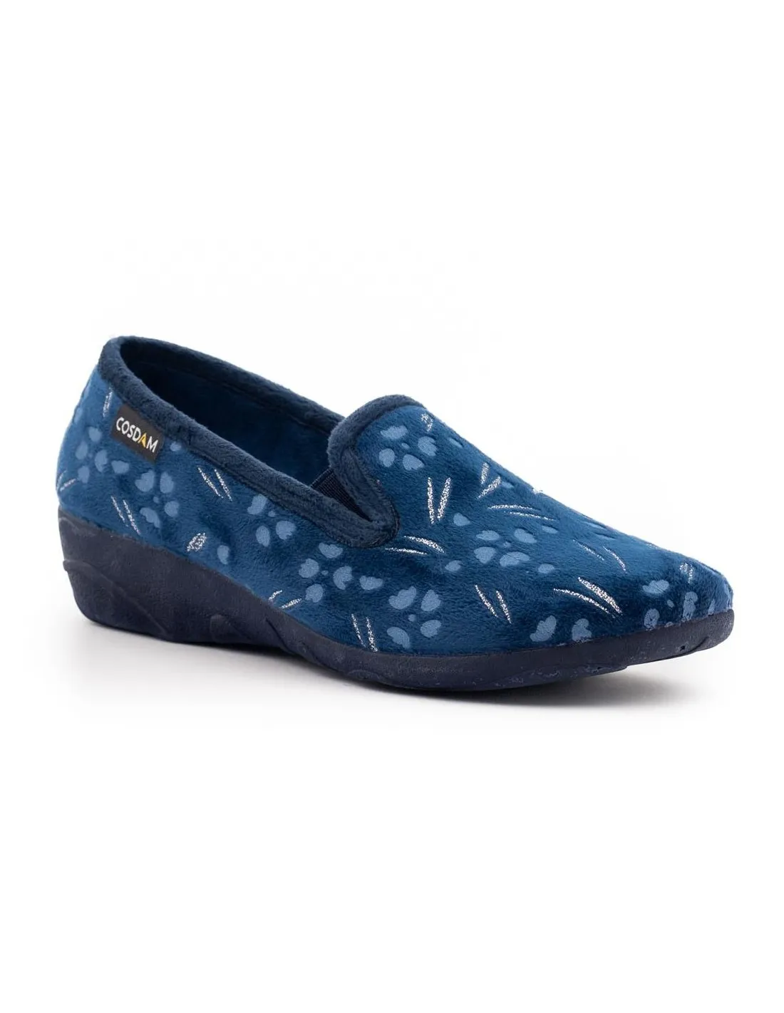 ZAPATILLAS DE CASA CERRADAS MUJER COSDAM 8641 AZUL MARINO
