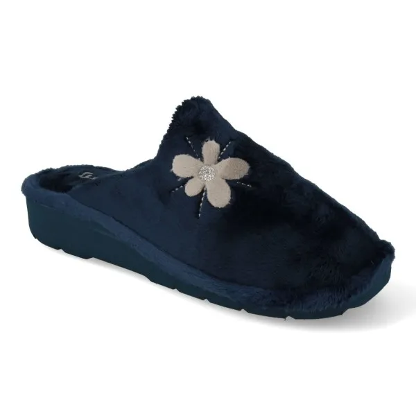 ZAPATILLAS DE CASA con CUÑA MUJER MOD. FLORECILLA