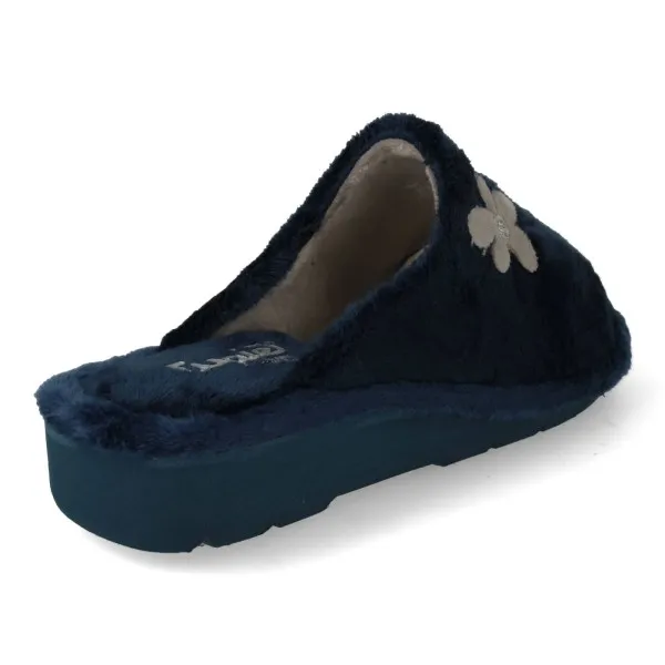 ZAPATILLAS DE CASA con CUÑA MUJER MOD. FLORECILLA