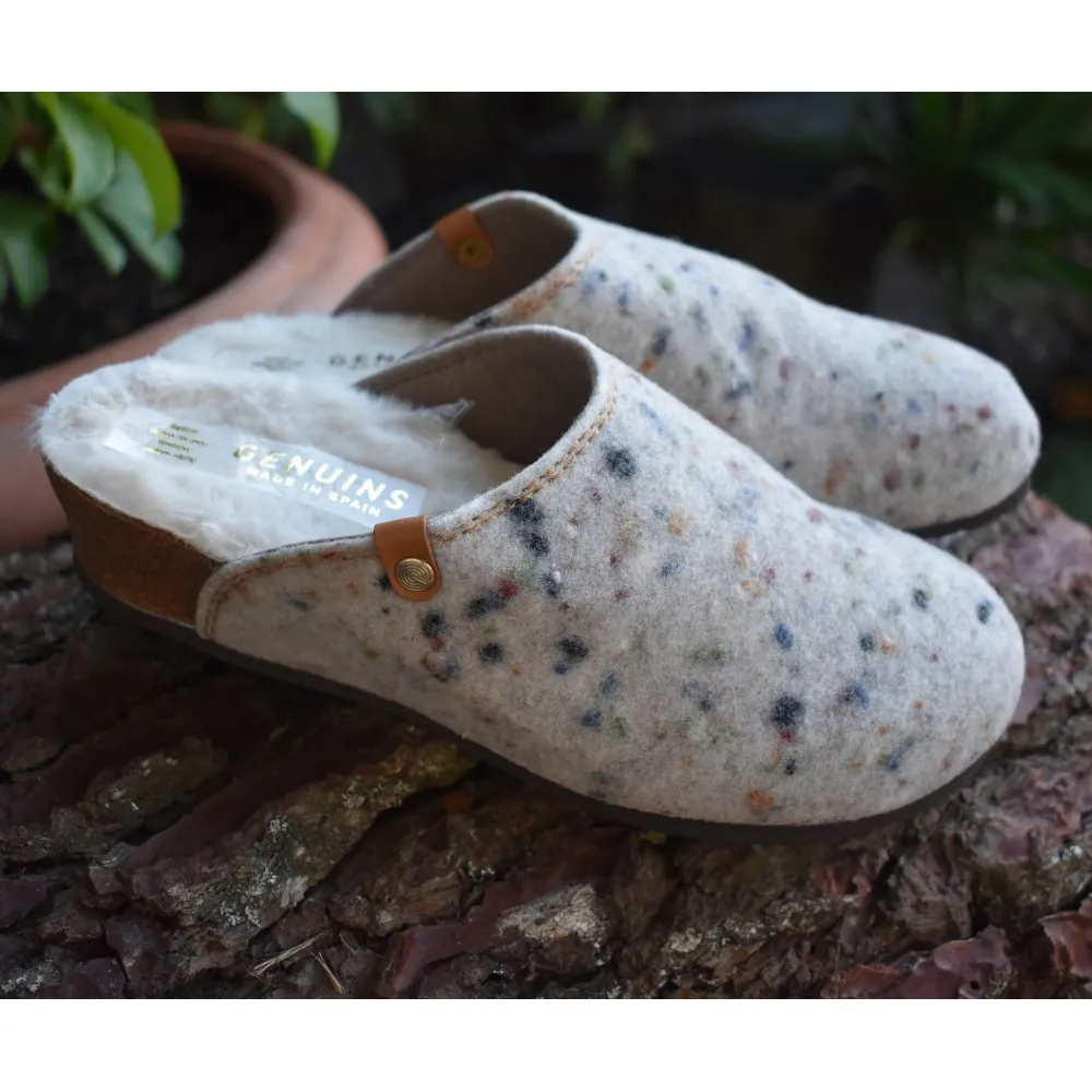 Zapatillas de casa con cuña Genuis
