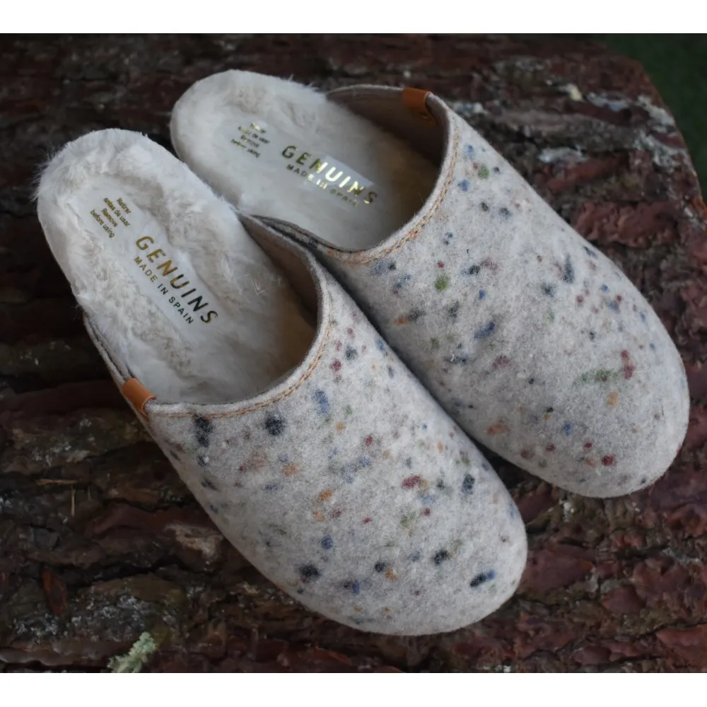 Zapatillas de casa con cuña Genuis