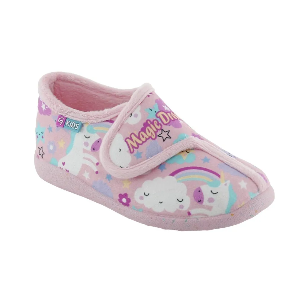 Zapatillas de casa Garzón Caballitos Rosa