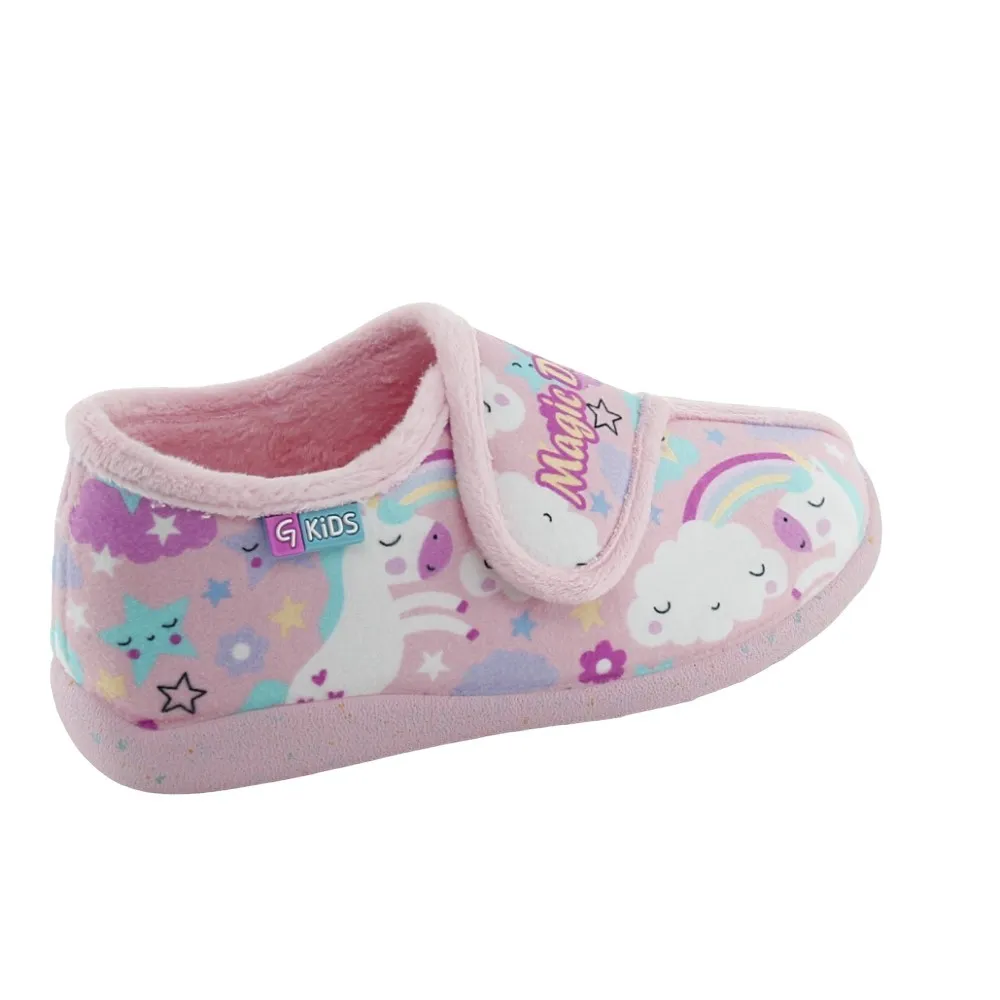 Zapatillas de casa Garzón Caballitos Rosa
