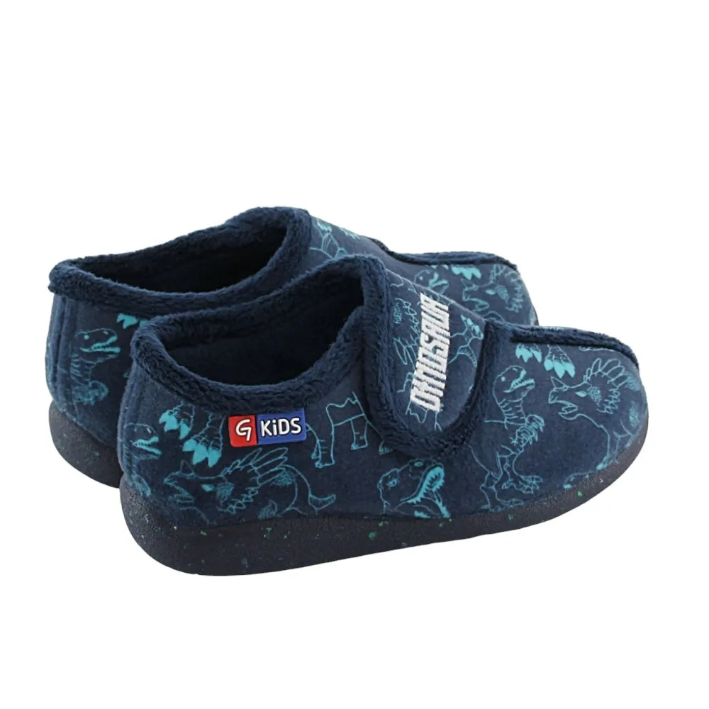 Zapatillas de casa Garzón Dinosaur Azul