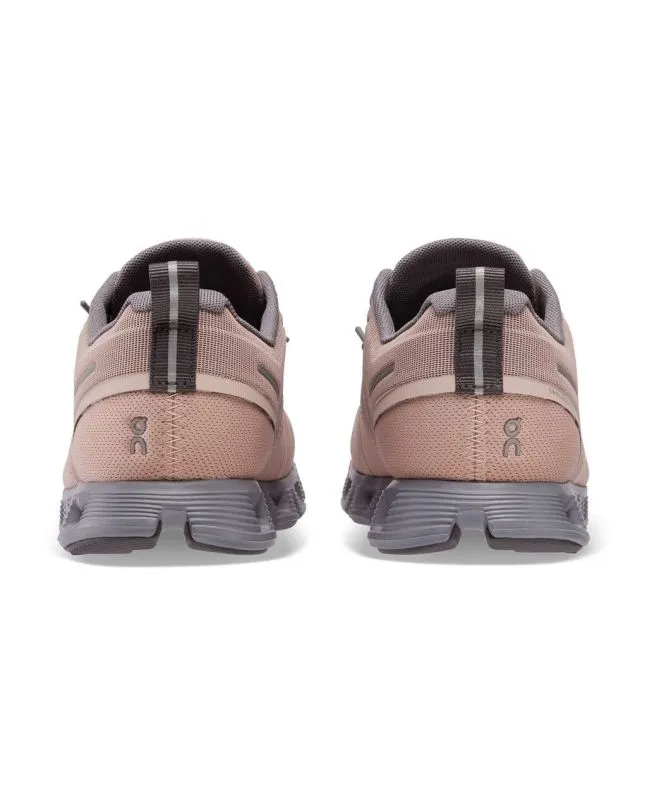 ZAPATILLAS ON RUNNING CLOUD 5 WATERPROOF W ROSEFOSSIL