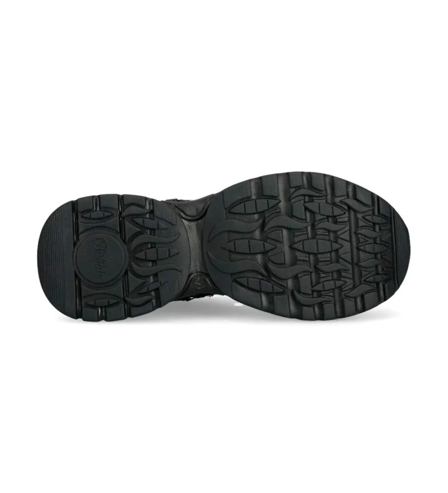 ZAPATILLAS TRIPLET HOLLOW NEGRO ALTURA PLAFAFORMA 7CM