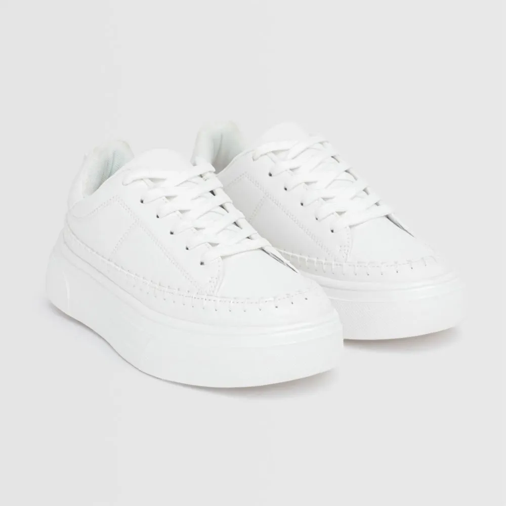 Zapatillas Urbanas Malabar Para Mujer Sewnplat Blanco
